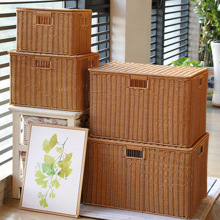 Decorative Woven Storage Chest Kalsten