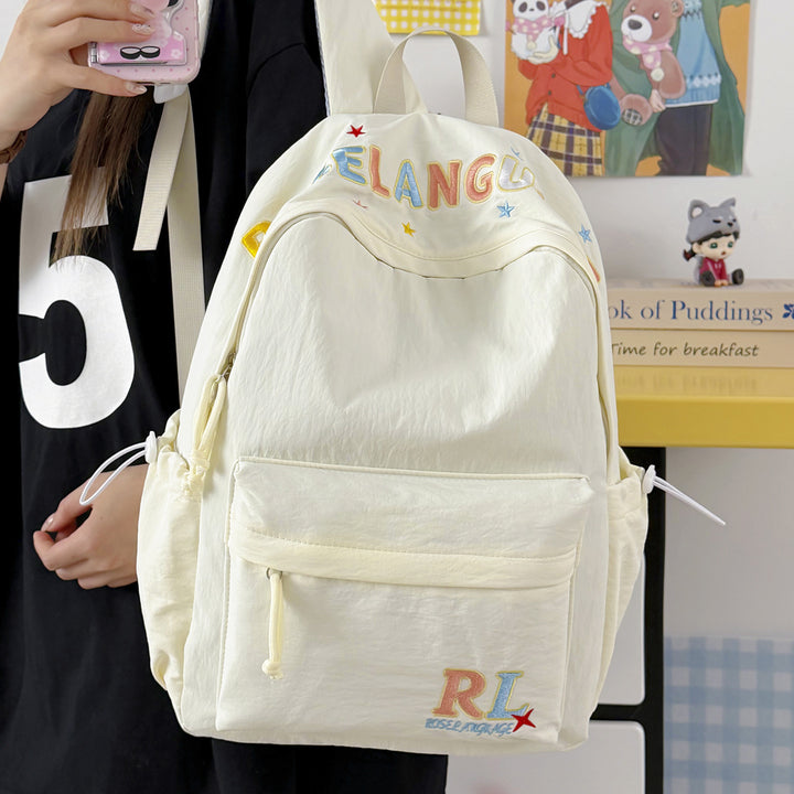 Stylish Embroidered Graphic Backpack Kalsten
