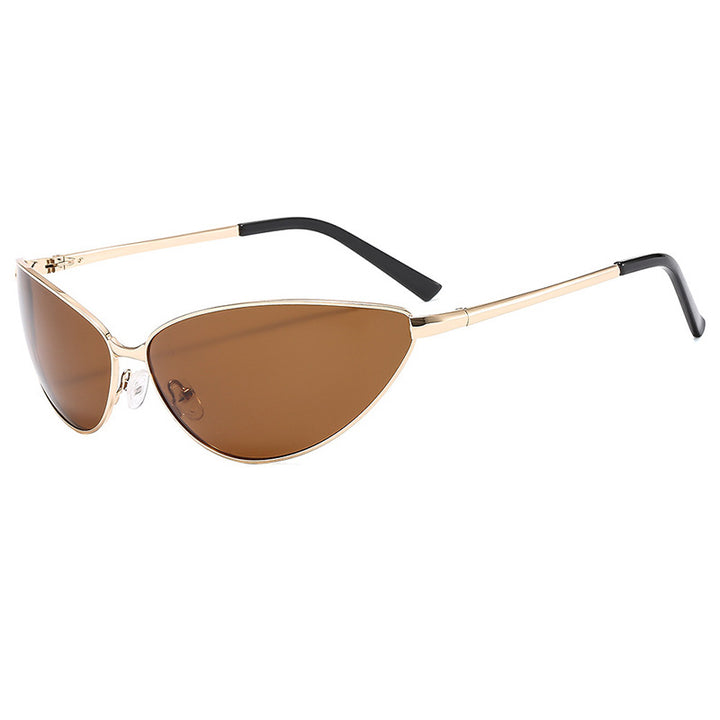 Women's Cat-Eye Sunglasses with Fashionable Metal Frame Kalsten