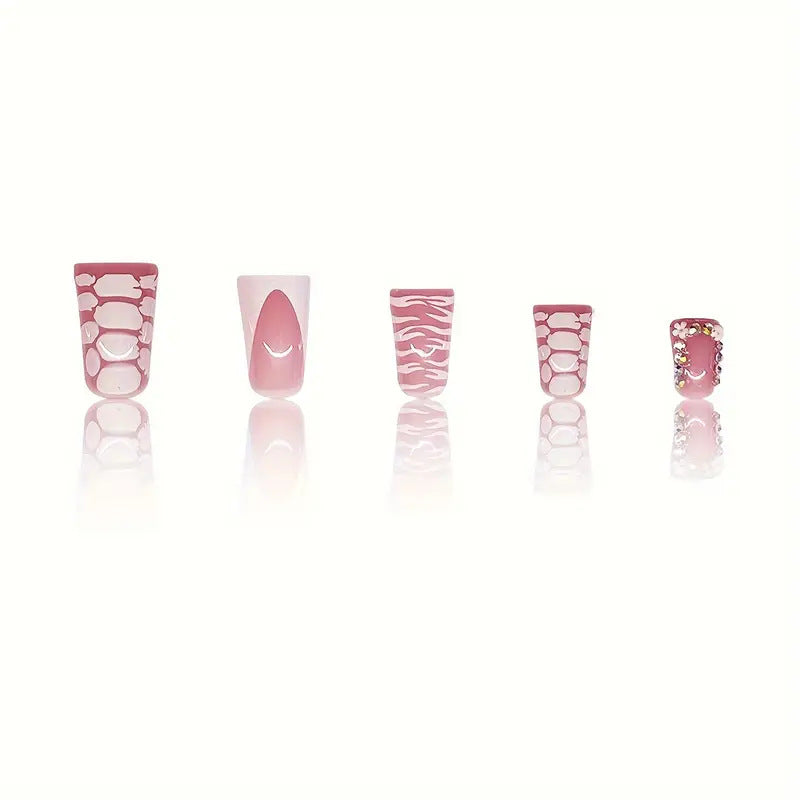 Artistic Glossy Press-On Nail Extensions Kalsten