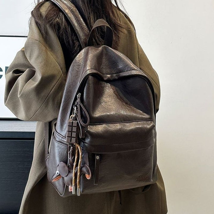Casual Leather Backpack Kalsten