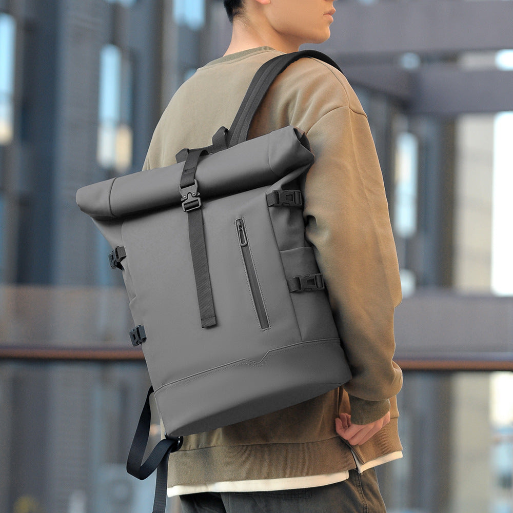 Stylish rolltop backpack with versatile organization compartments Kalsten