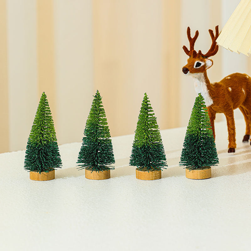 Miniature Christmas Tree Figurines Set Kalsten