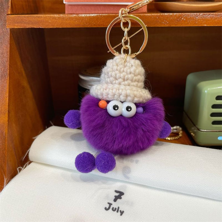 Playful Fuzzy Character Keychain Kalsten
