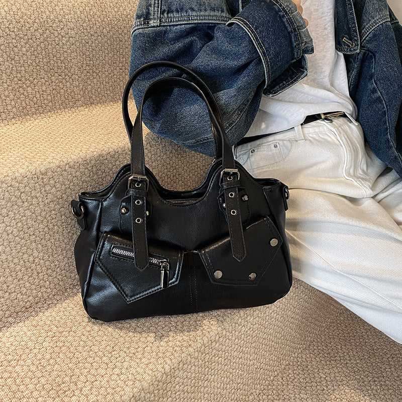 Multi-Pocket Utility Handbag
