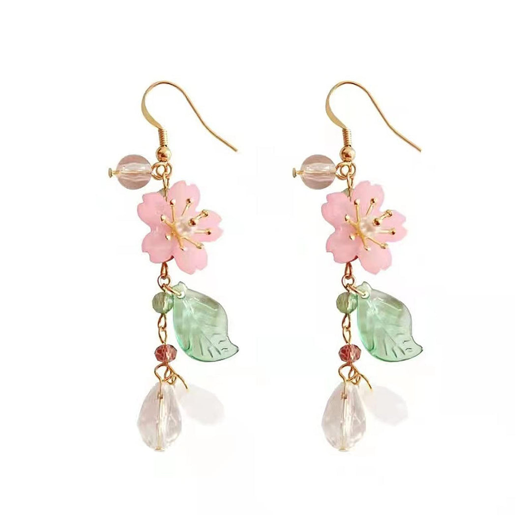 Floral Pearl Dangle Earrings Kalsten