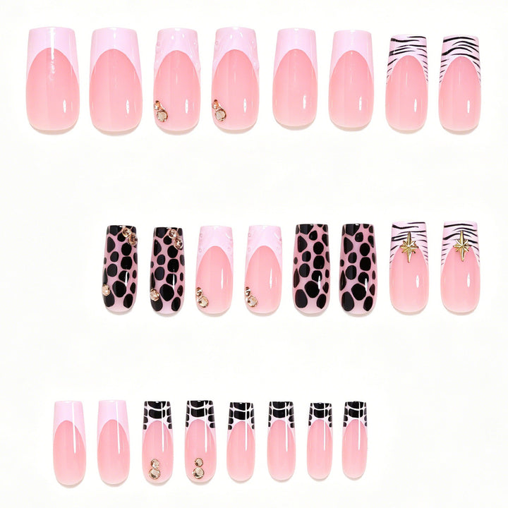 Creative Abstract Press-On Nail Art Set Kalsten