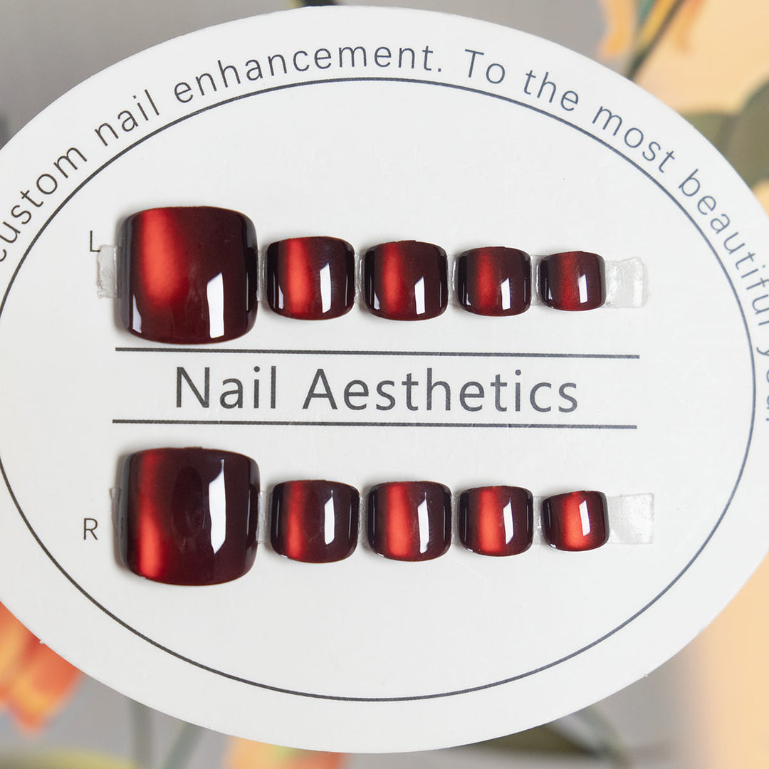 Elegant Press-On Nail Set with Custom Shape and Gradient Finish