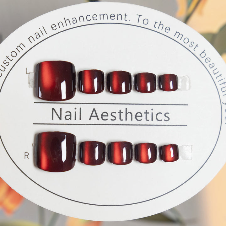 Elegant Press-On Nail Set with Custom Shape and Gradient Finish