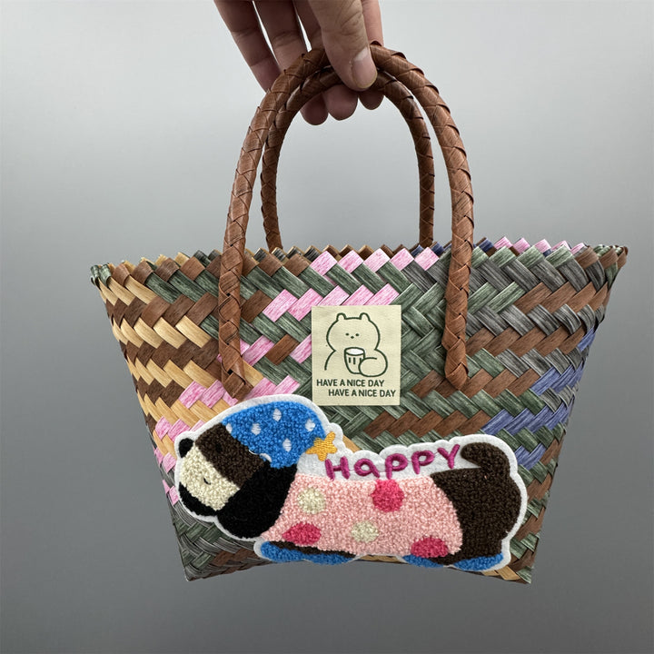 Playful and Handmade Basket Bag Kalsten