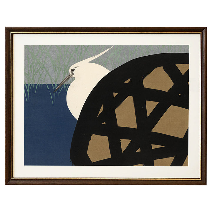 Artistic Framed Bird Illustration