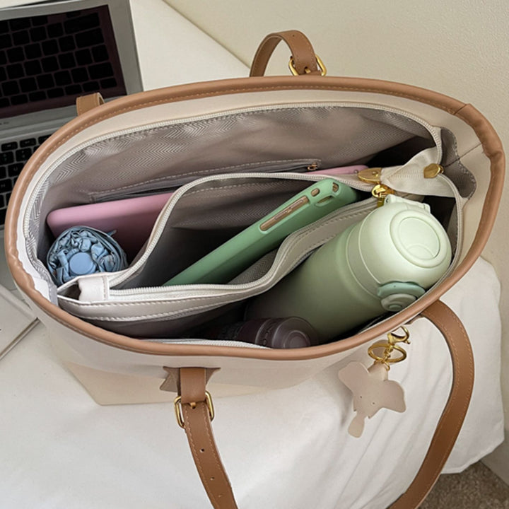 Elegant Leather Tote Bag Kalsten
