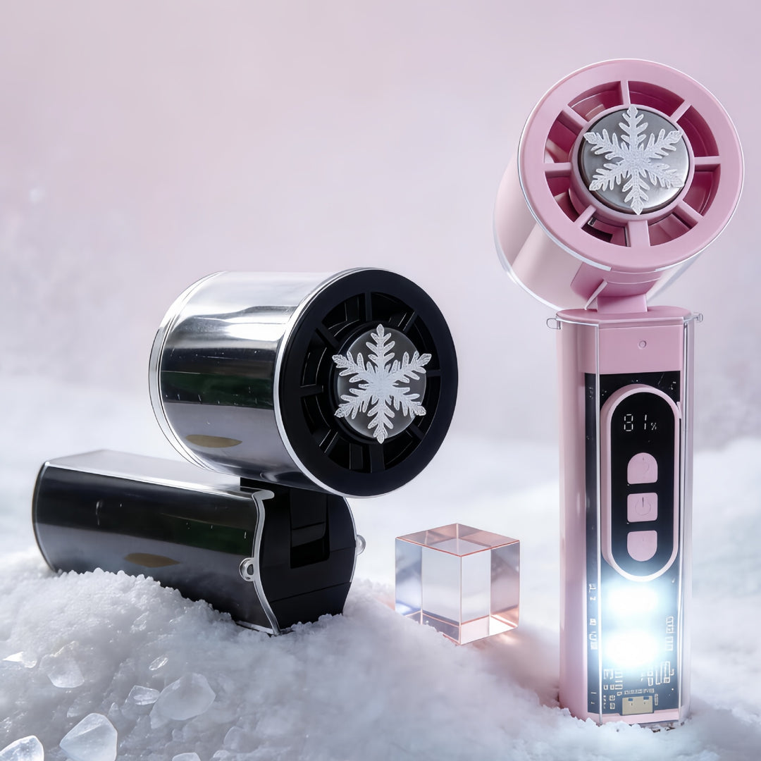 Women's portable mini handheld fan with digital control Kalsten