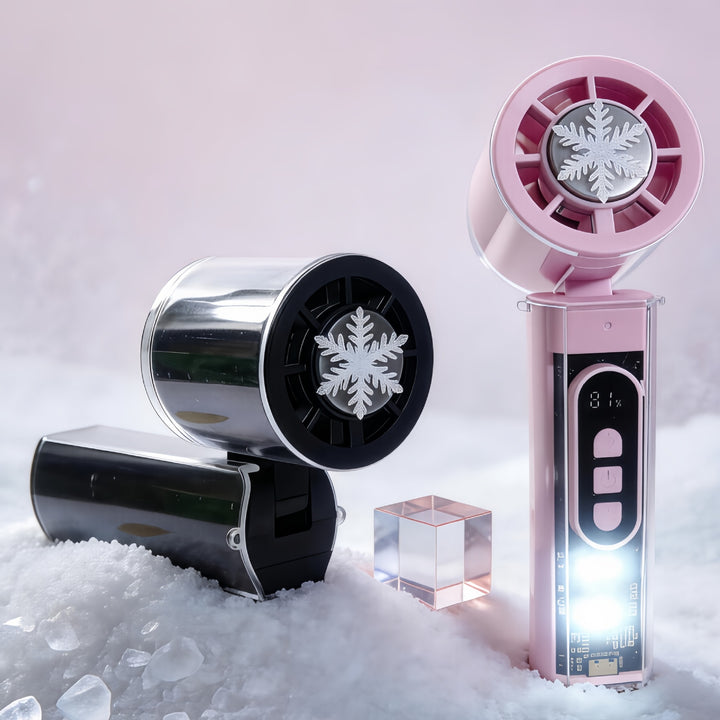 Women's portable mini handheld fan with digital control Kalsten