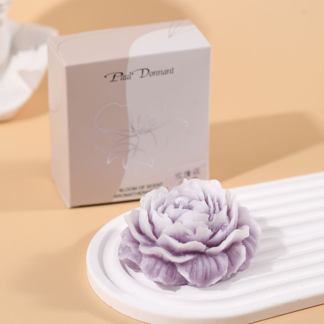 Hand-Carved Rose Blossom Decorative Soap Bar Gift Set