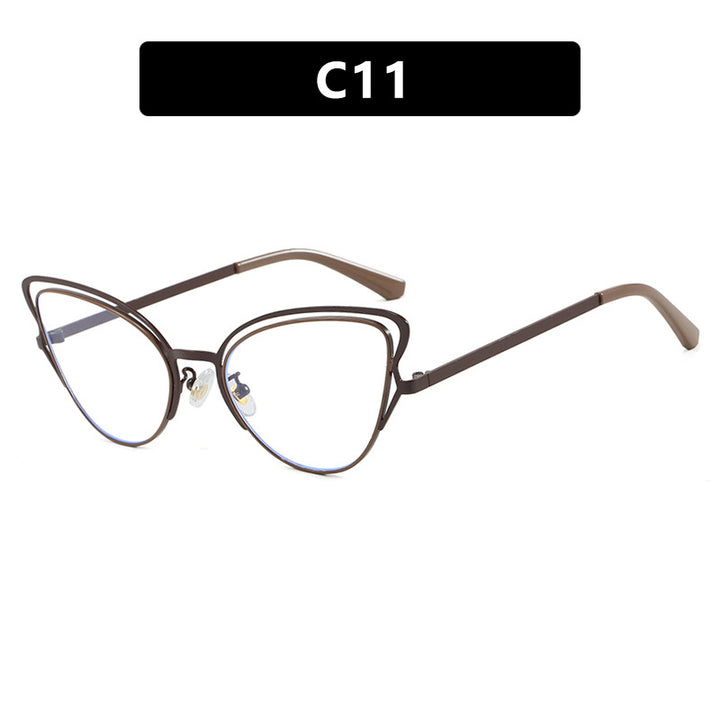 Women's Cat-Eye Glasses with Elegant Metal Frame and Comfortable Fit Kalsten