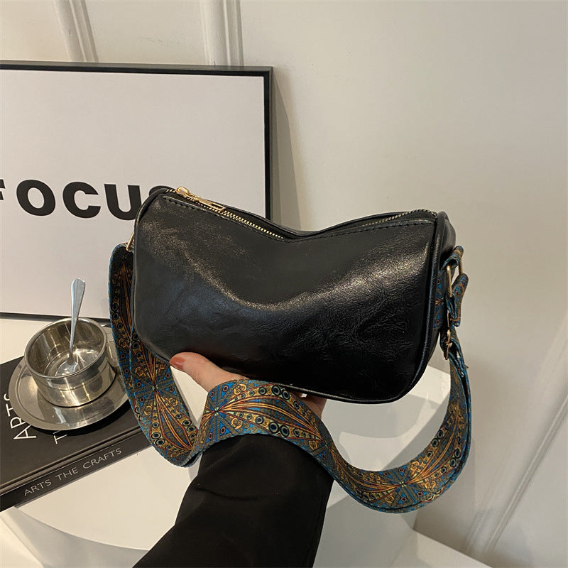 Elegant Textured Crossbody Bag