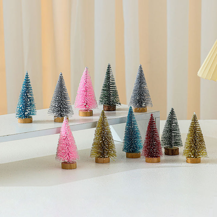 Decorative Miniature Christmas Tree Figurines Kalsten