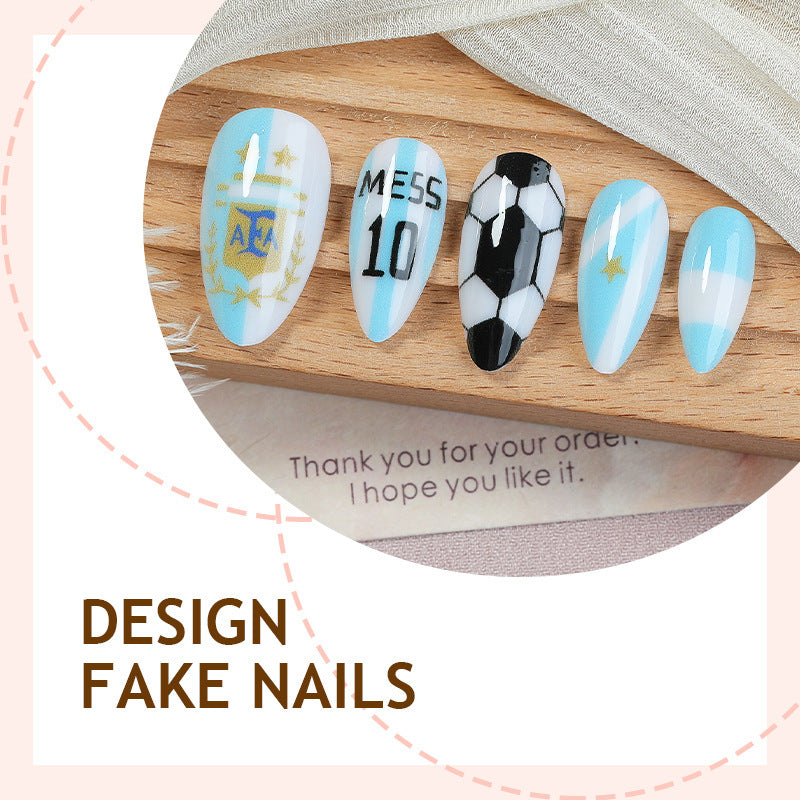 Creative nail art set with football theme Kalsten