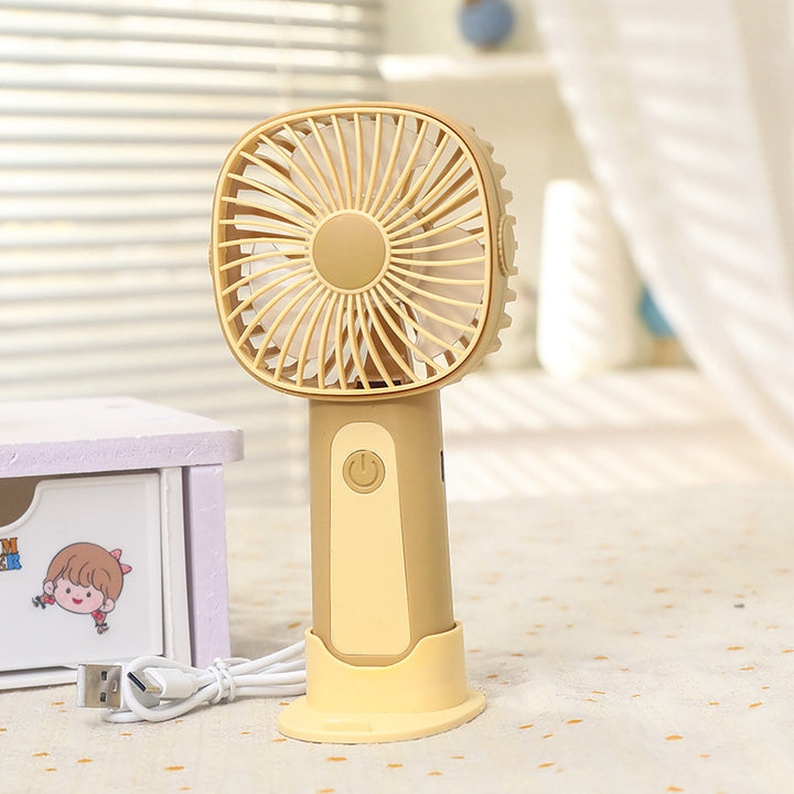 Women's Portable USB Hand Fan with Adjustable Tilt Angle Kalsten