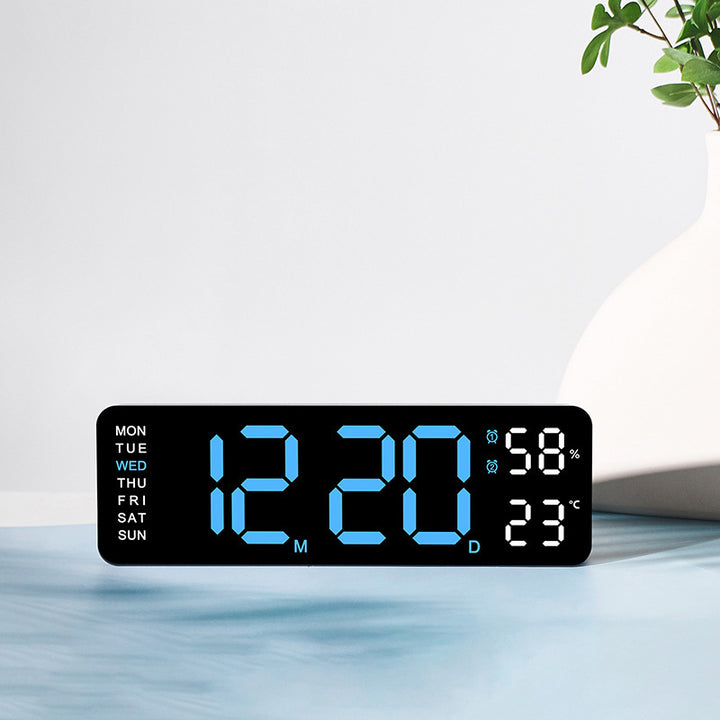 Digital wall clock with temperature and humidity display Kalsten