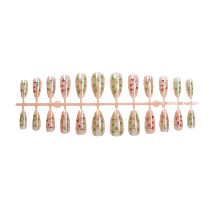 Patterned Press-On Nail Art Set