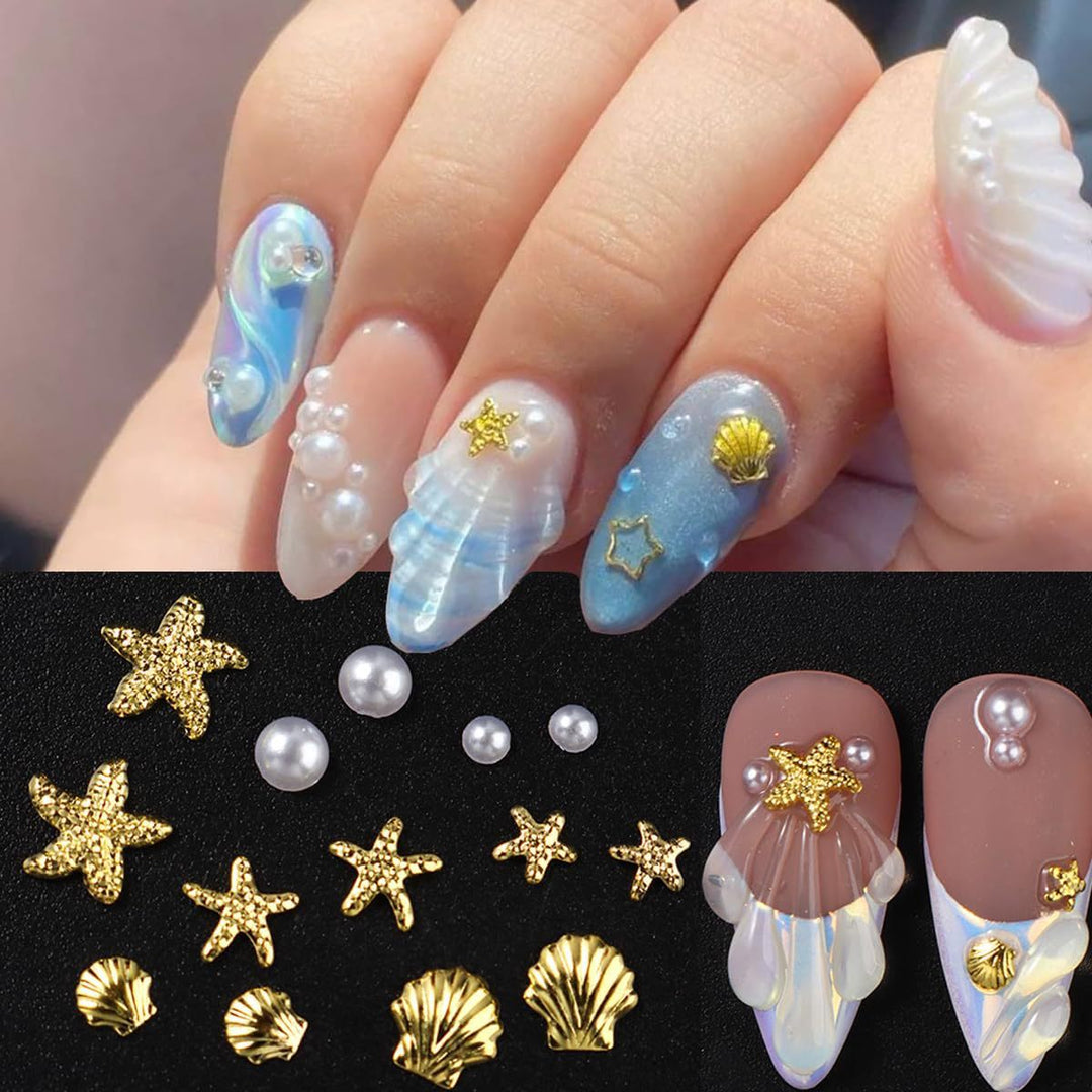 Sea-Themed Nail Art Decoration Kit