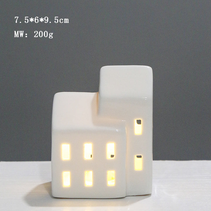 Ceramic House-Shaped Night Light Kalsten