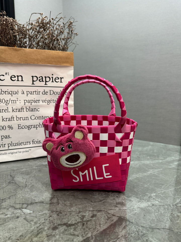 Playful and Colorful Basket Bag Kalsten