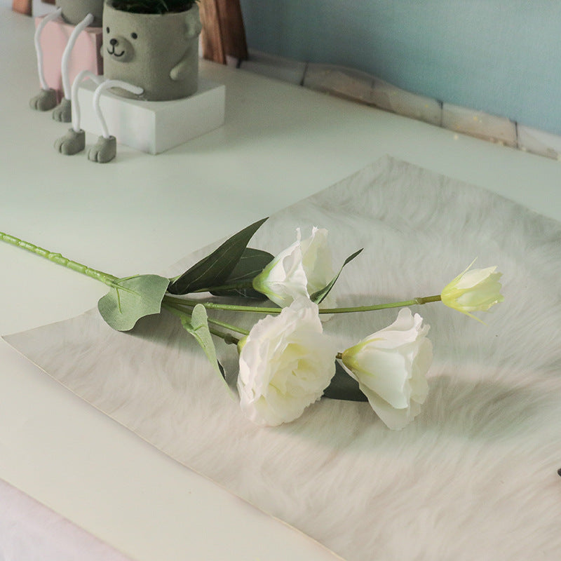 Realistic Faux Rose Floral Stem