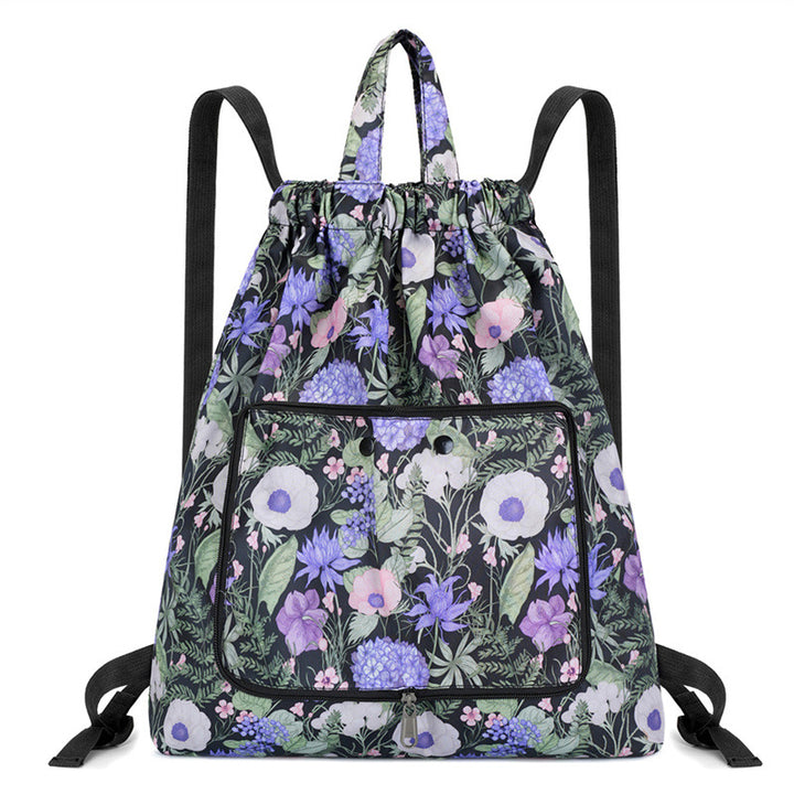 Lightweight Floral Drawstring Backpack Kalsten
