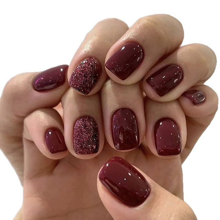 Stylish Press-On Nail Set with Shimmering Finish Kalsten