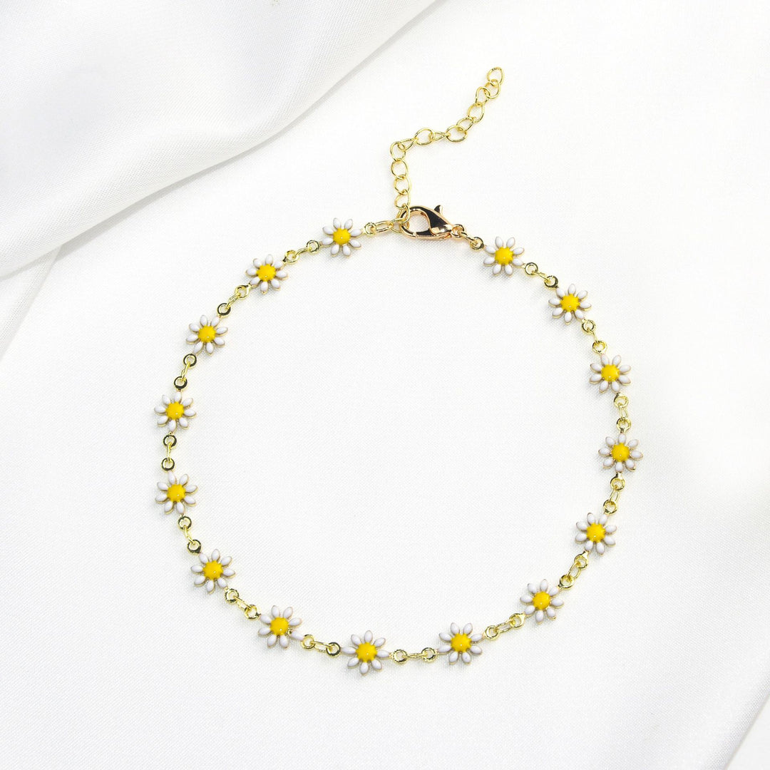 Colorful Floral Chain Bracelet Kalsten