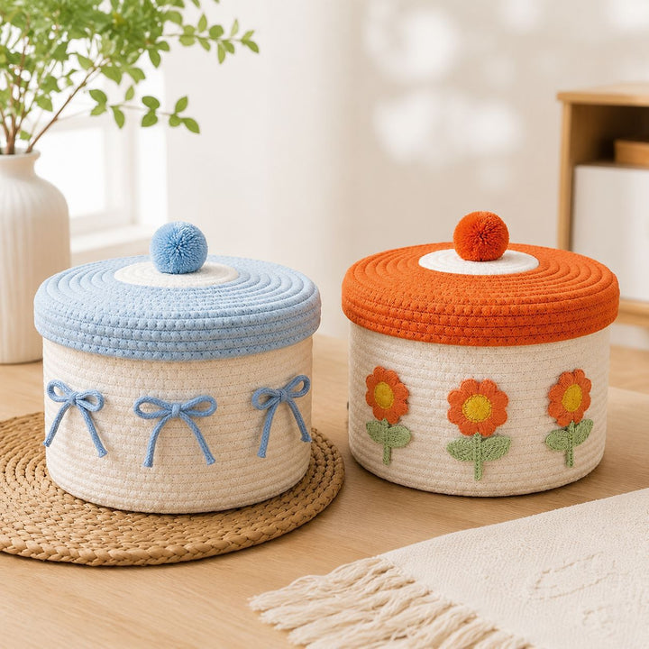 Decorative Knitted Storage Container Kalsten