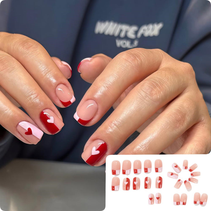 Artistic Heart Motif Art Nails Kalsten