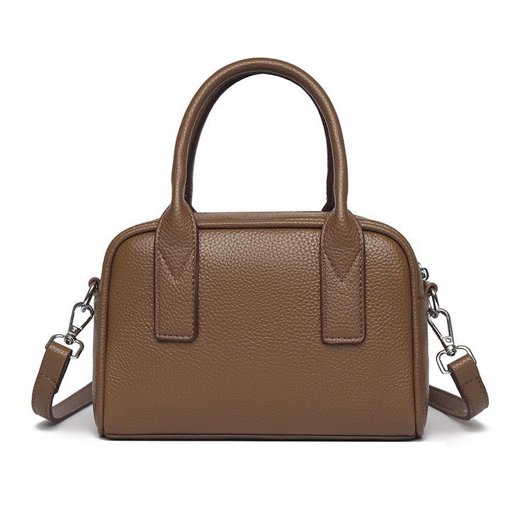 Textured Leather Mini Handheld Satchel Kalsten