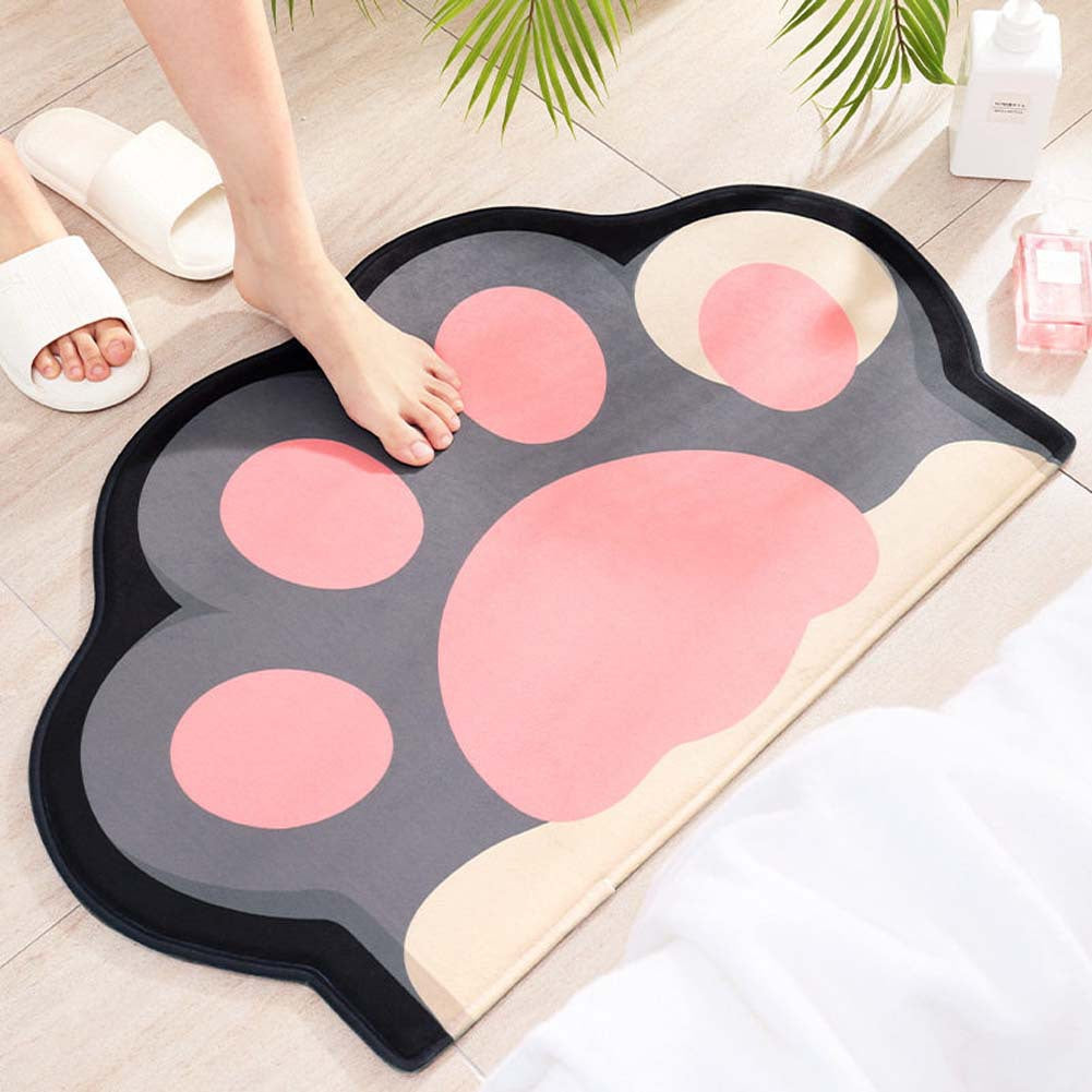 Playful Animal Design Bath Mat