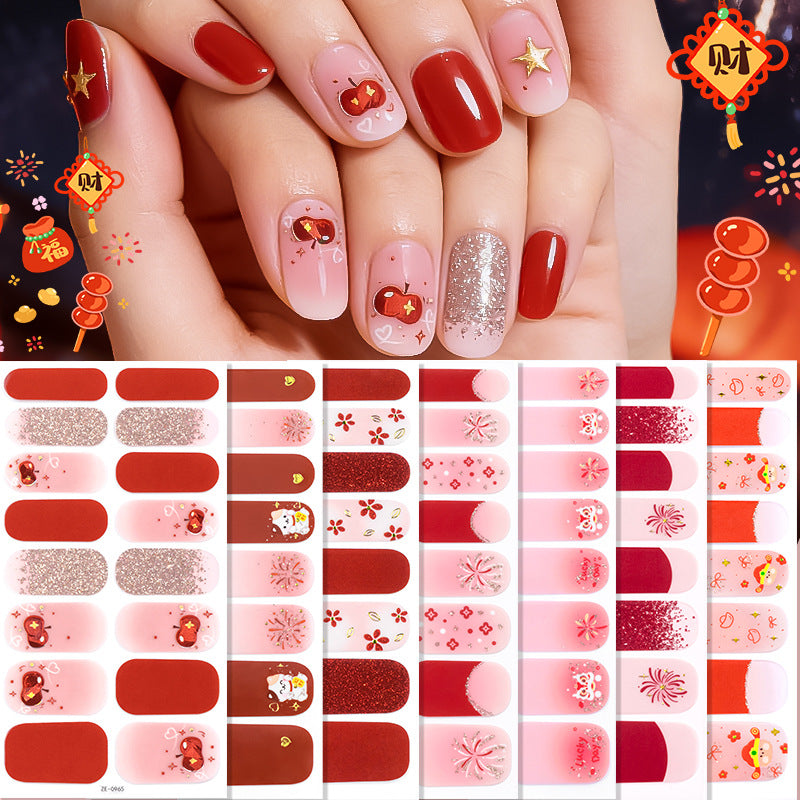 Holiday-Themed Nail Wraps