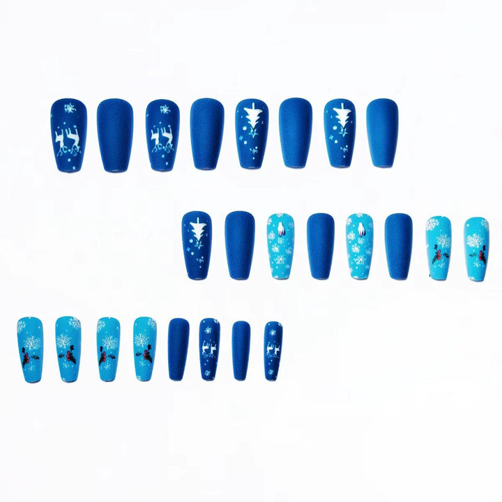 Festive Matte Nail Art Kalsten