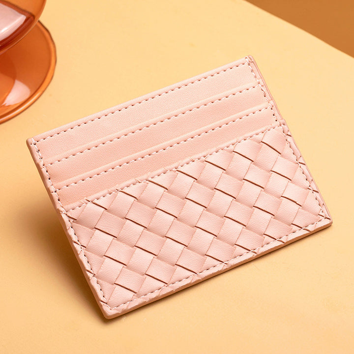 Woven Leather Card Holder Kalsten