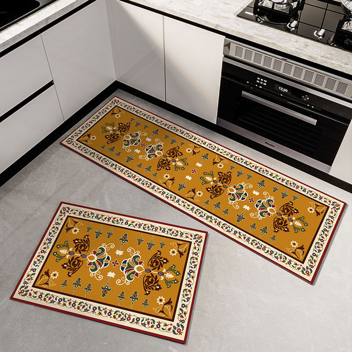 Floral Patterned Kitchen Runner Mat Kalsten