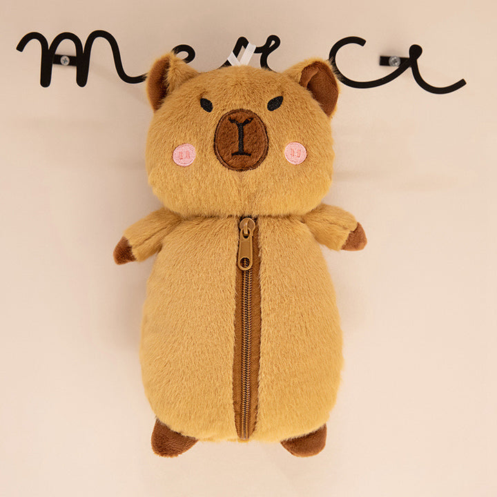 Cozy plush floor seat pouf in cat shape with shape-retaining filling