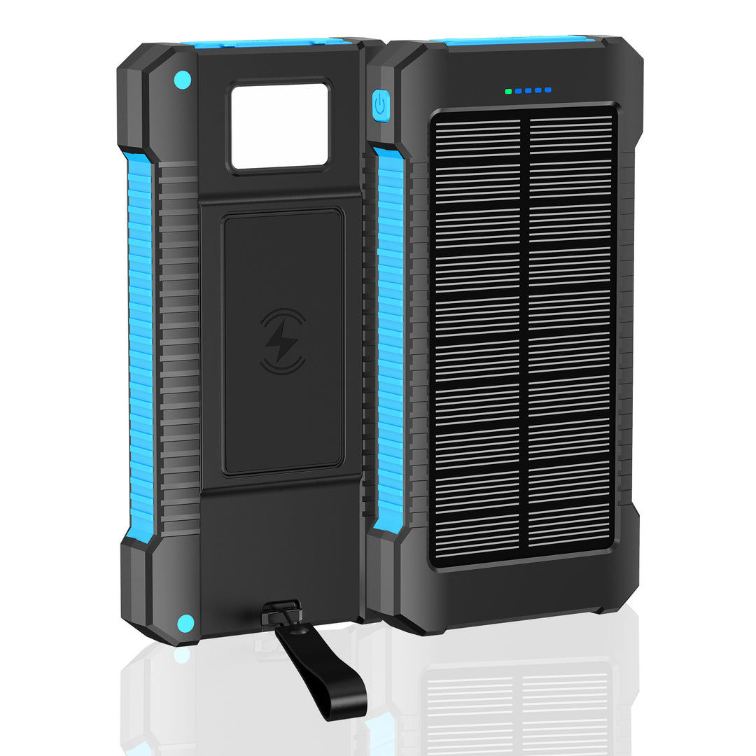 Solar-powered power bank with integrated LED lights and compass Kalsten