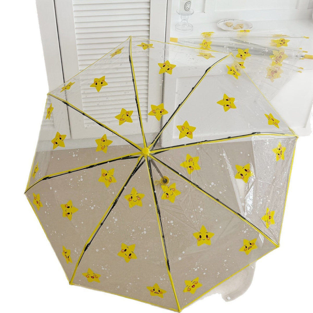 Ladies foldable umbrella with particularly playful star design Kalsten