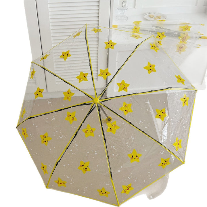Ladies foldable umbrella with particularly playful star design Kalsten