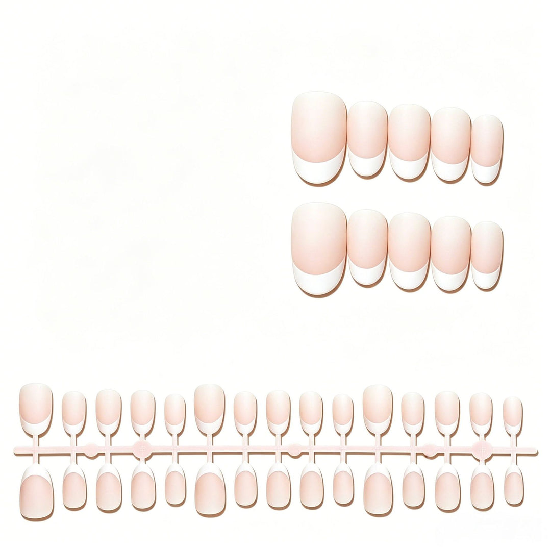 Premium French Tip Press-On Nail Set