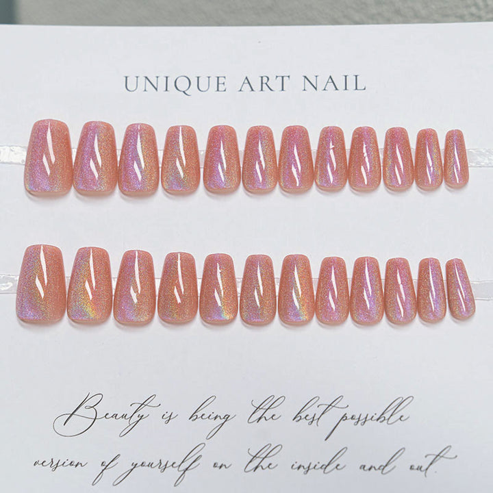 Shimmering Press-On Nail Art Set