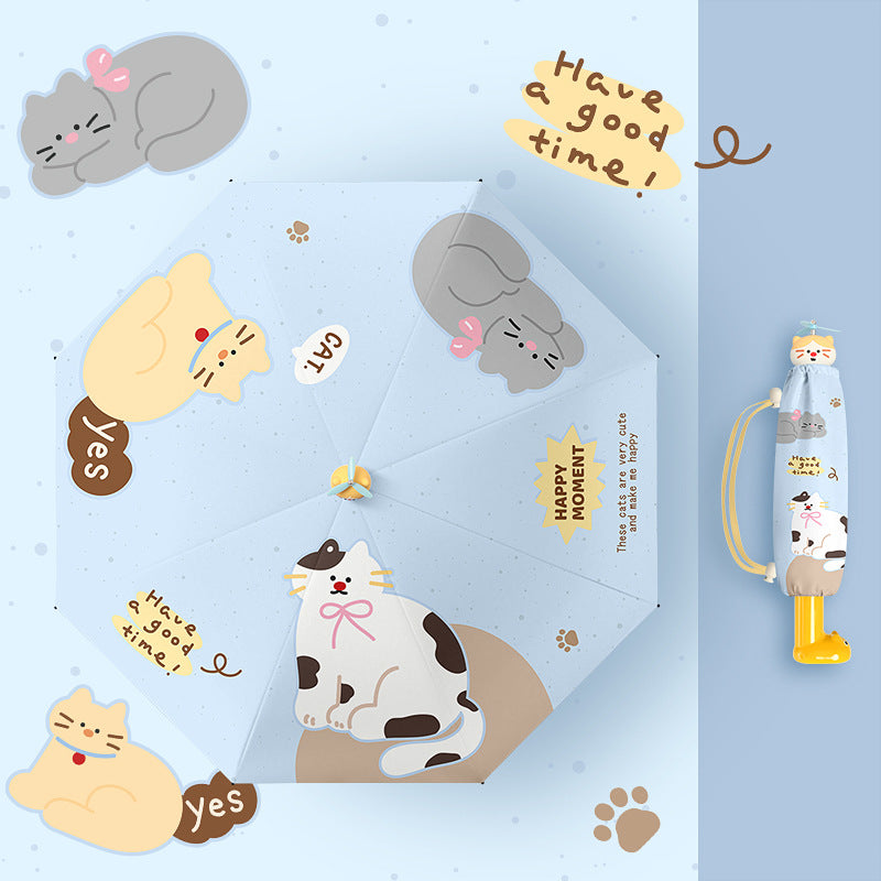 Women's Foldable Umbrella with Cute Animal Design Kalsten