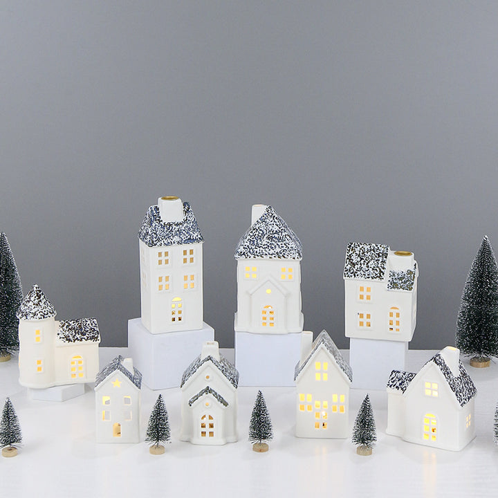 Decorative Ceramic House Lantern Kalsten 1790310186