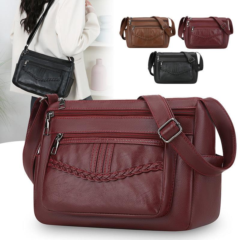 WoStylish Leather Crossbody Bag